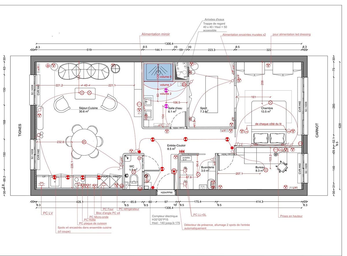 rénovation appartement plan électricité